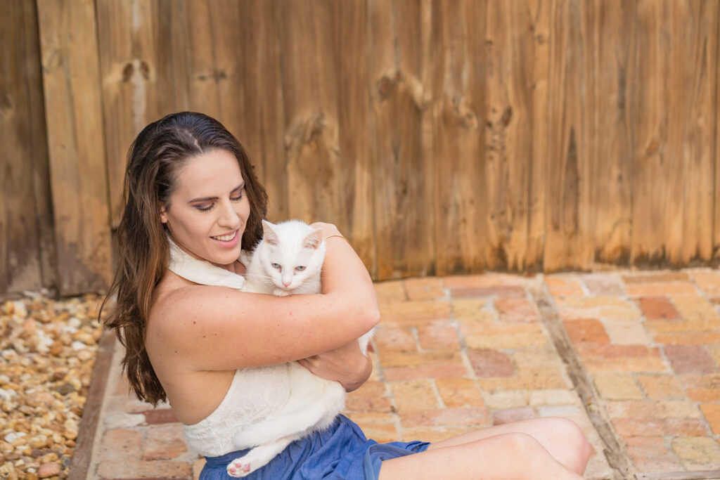 Just a girl and her cat